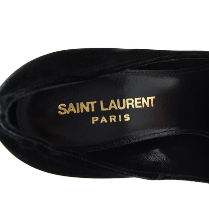 Saint Laurent Velvet Anja 105 Pumps 36 Black 6 of 12