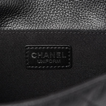 Chanel Grained Calfskin Quilted 2.55 Reissue Flap Belt Bag Clutch Black 5 of 10