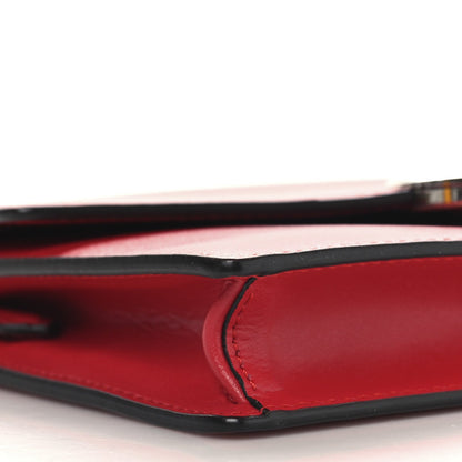 Fendi Vitello Liberty Lucido F is Fendi Medium Envelope Wallet on Chain Fragola 9 of 11