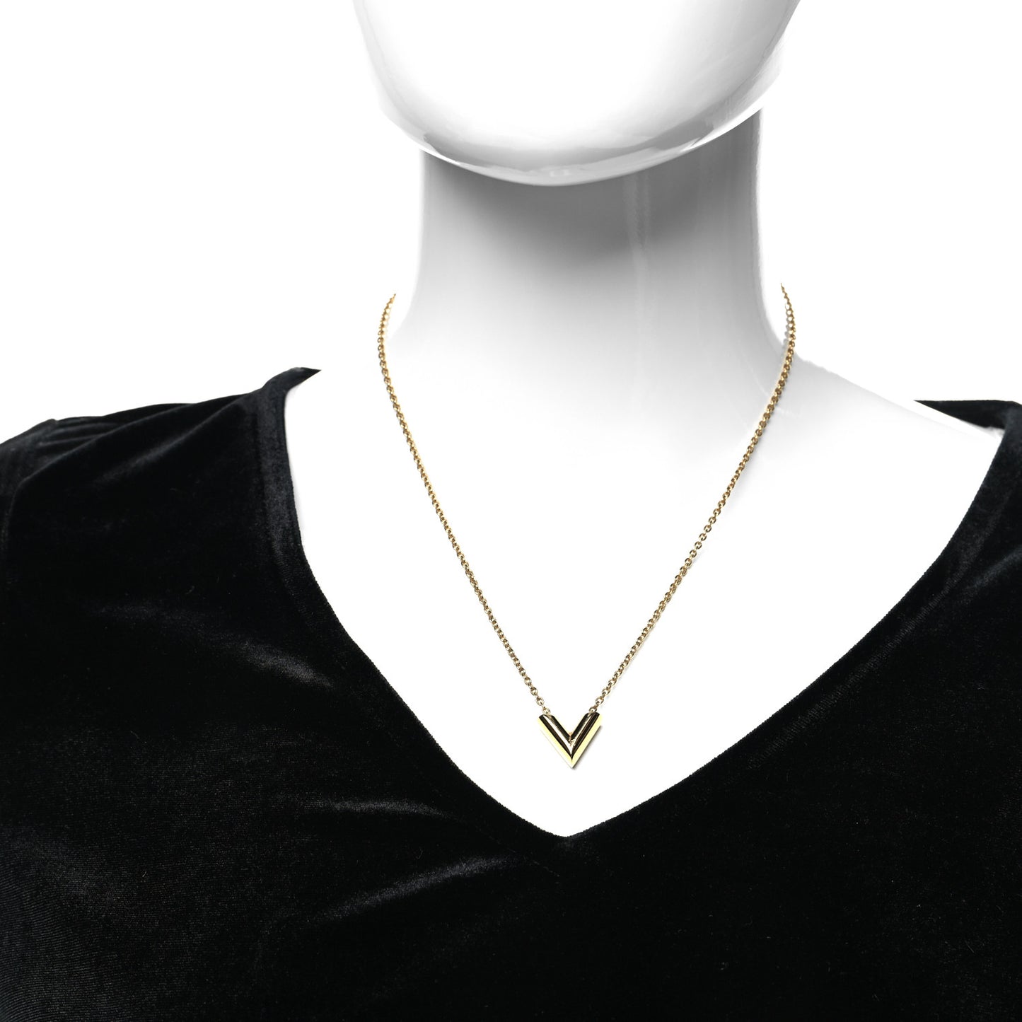 Essential V Necklace Gold