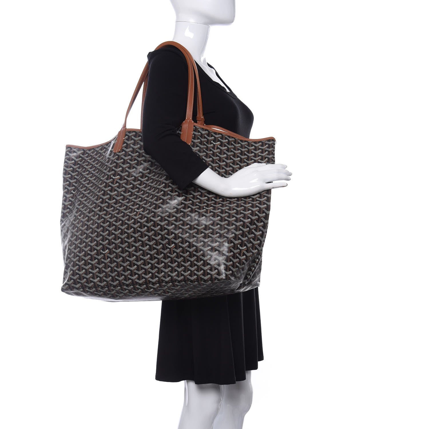 Goyard Goyardine Saint Louis XXL Black Gold 2 of 11