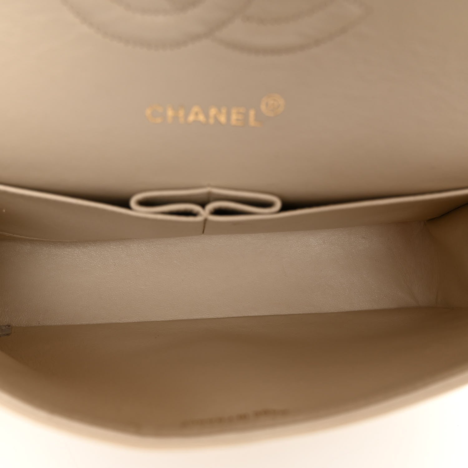 Chanel Lambskin Quilted Medium Double Flap Beige 4 of 12
