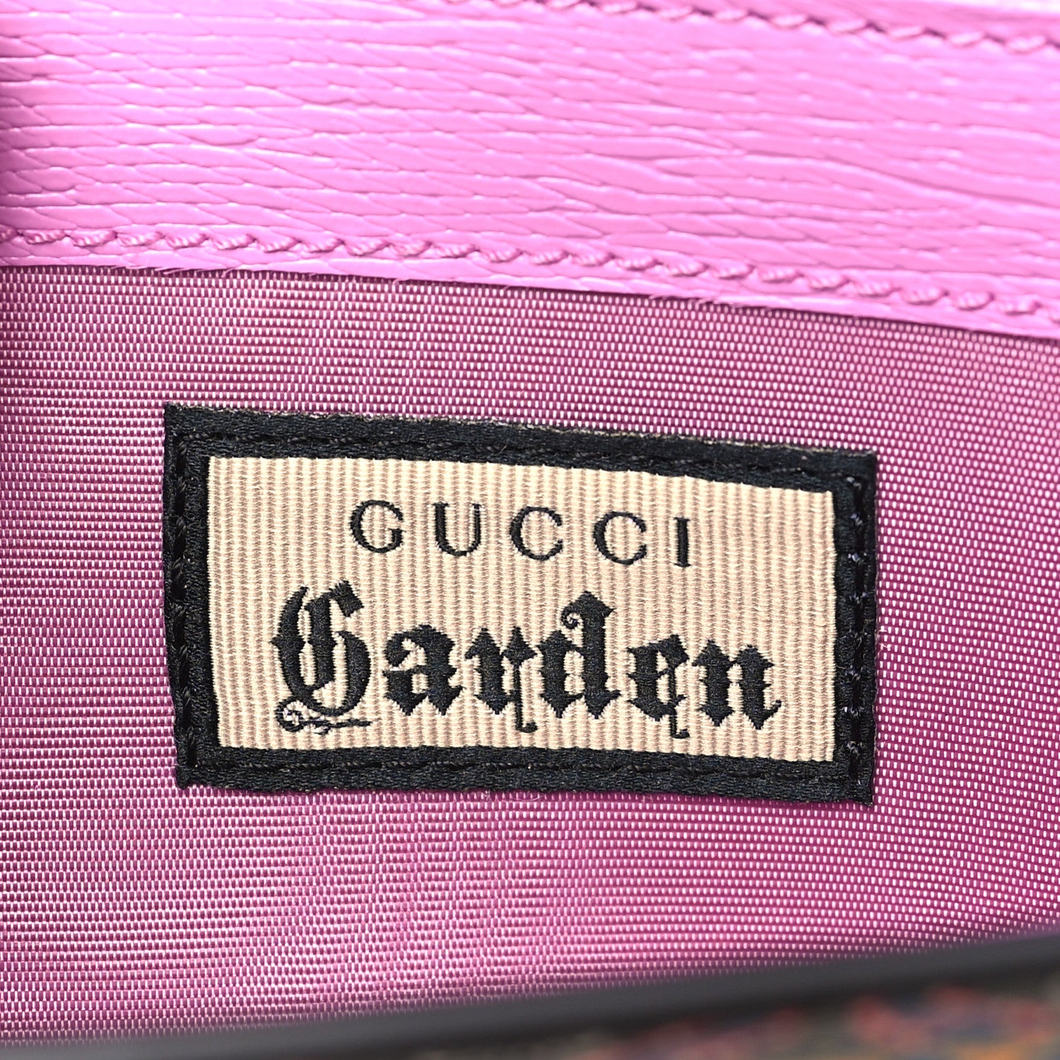 Gucci Azalea Calfskin Crystal Printed Garden Dionysus Chain Wallet Multicolor 8 of 12