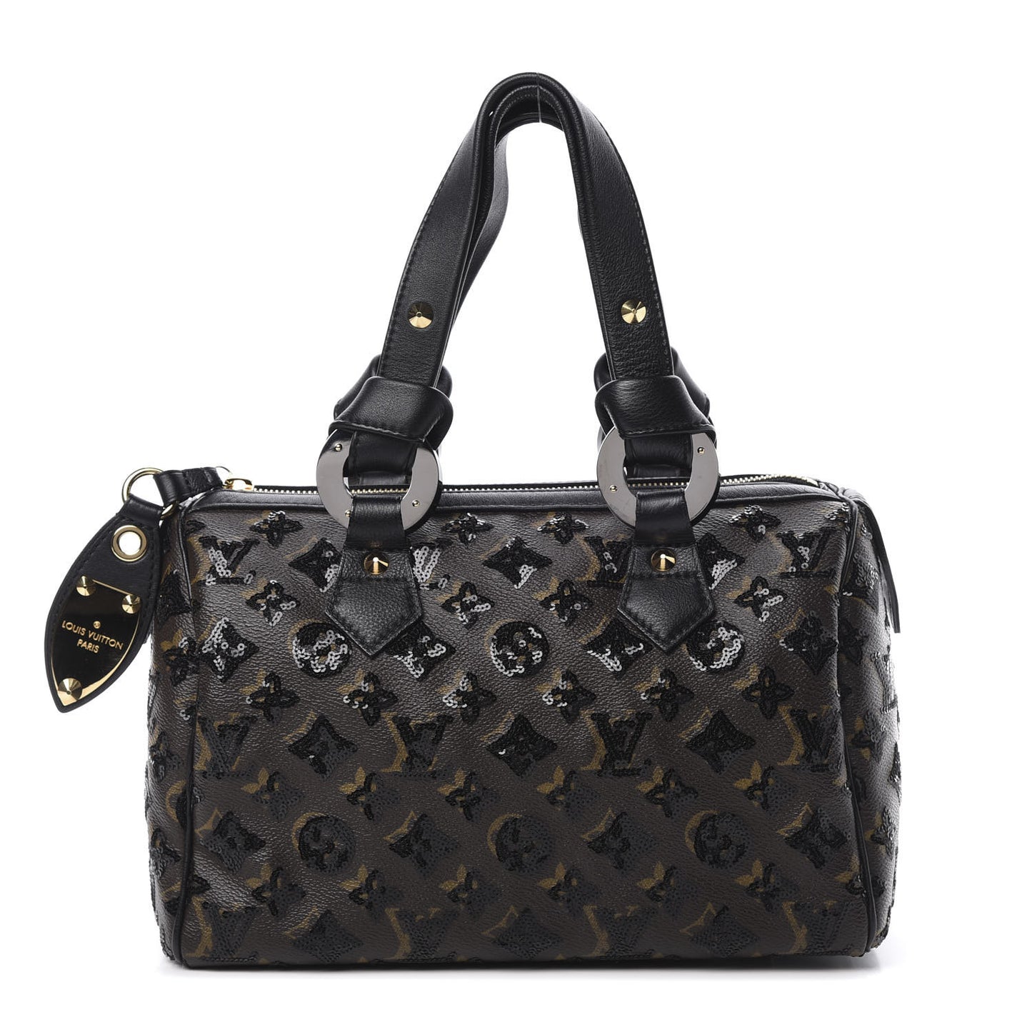 Monogram Sequins Eclipse Speedy 28 Black