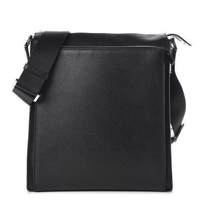 Fendi Vitello Elite Flamingo Messenger Bag Black 1 of 11