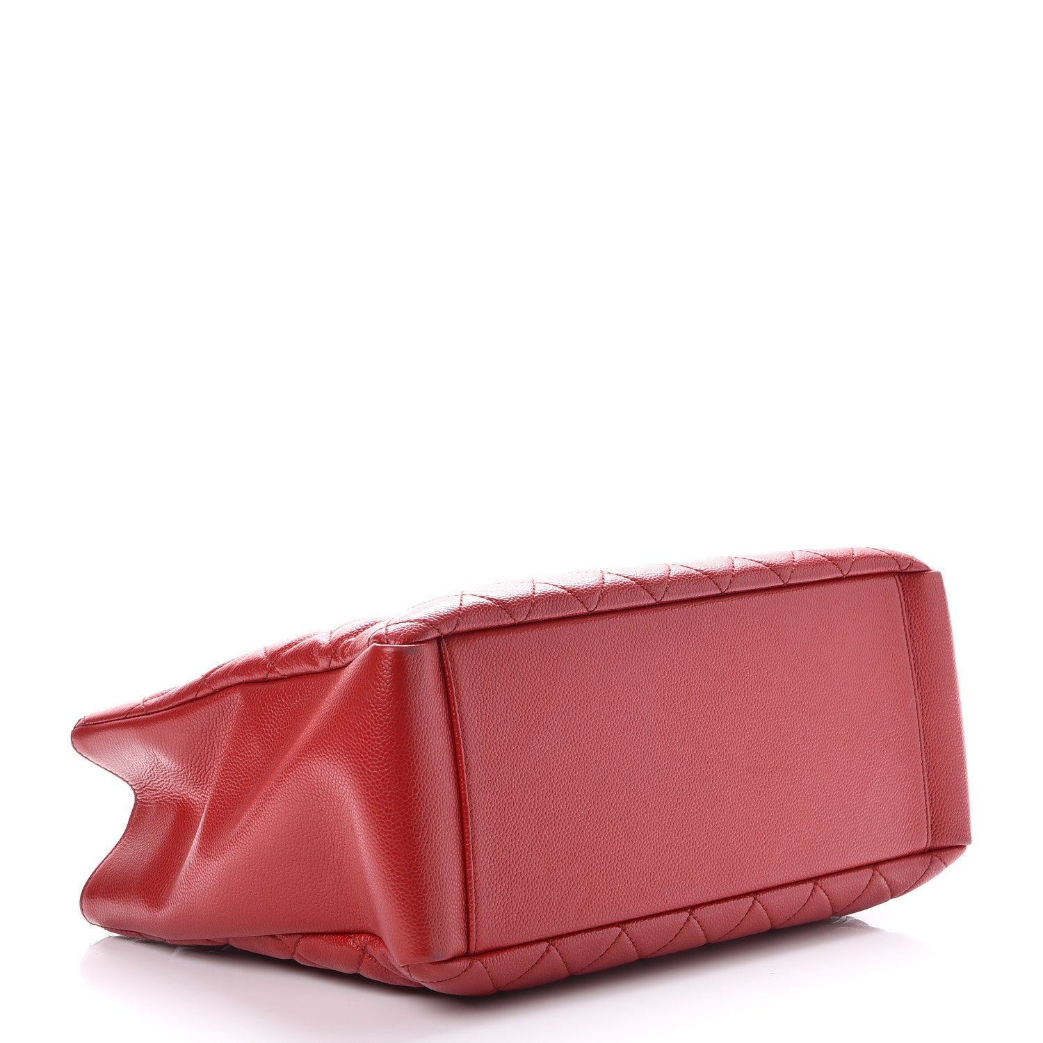 Chanel Caviar Quilted Grand Shopping Tote GST Red 4 of 18