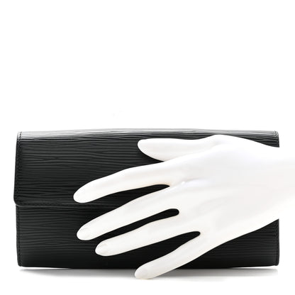 Louis Vuitton Epi Sarah Wallet Black 2 of 10