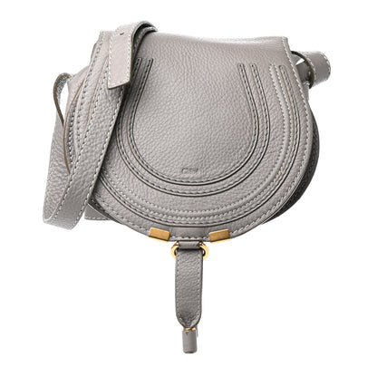 Chloe Calfskin Mini Marcie Round Crossbody Bag Cashmere Grey 1 of 9
