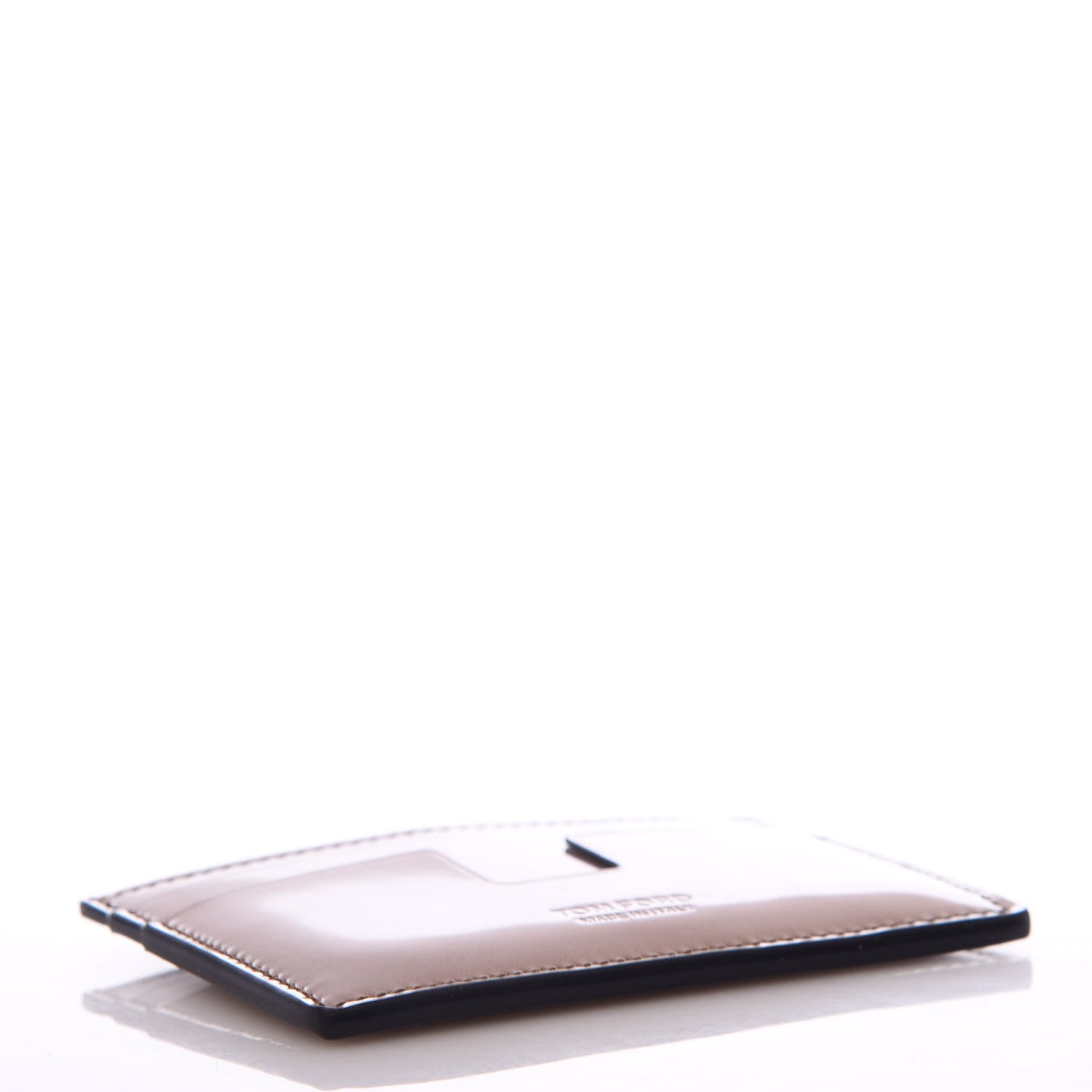 Tom Ford Metallic Calfskin Card Holder Gold 4 of 6