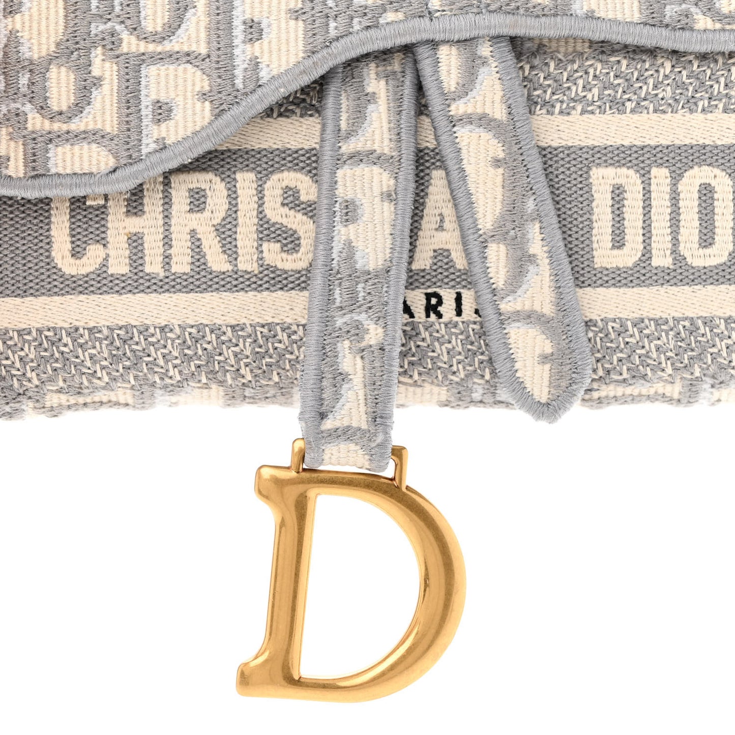 Oblique Slim Saddle Pouch Grey