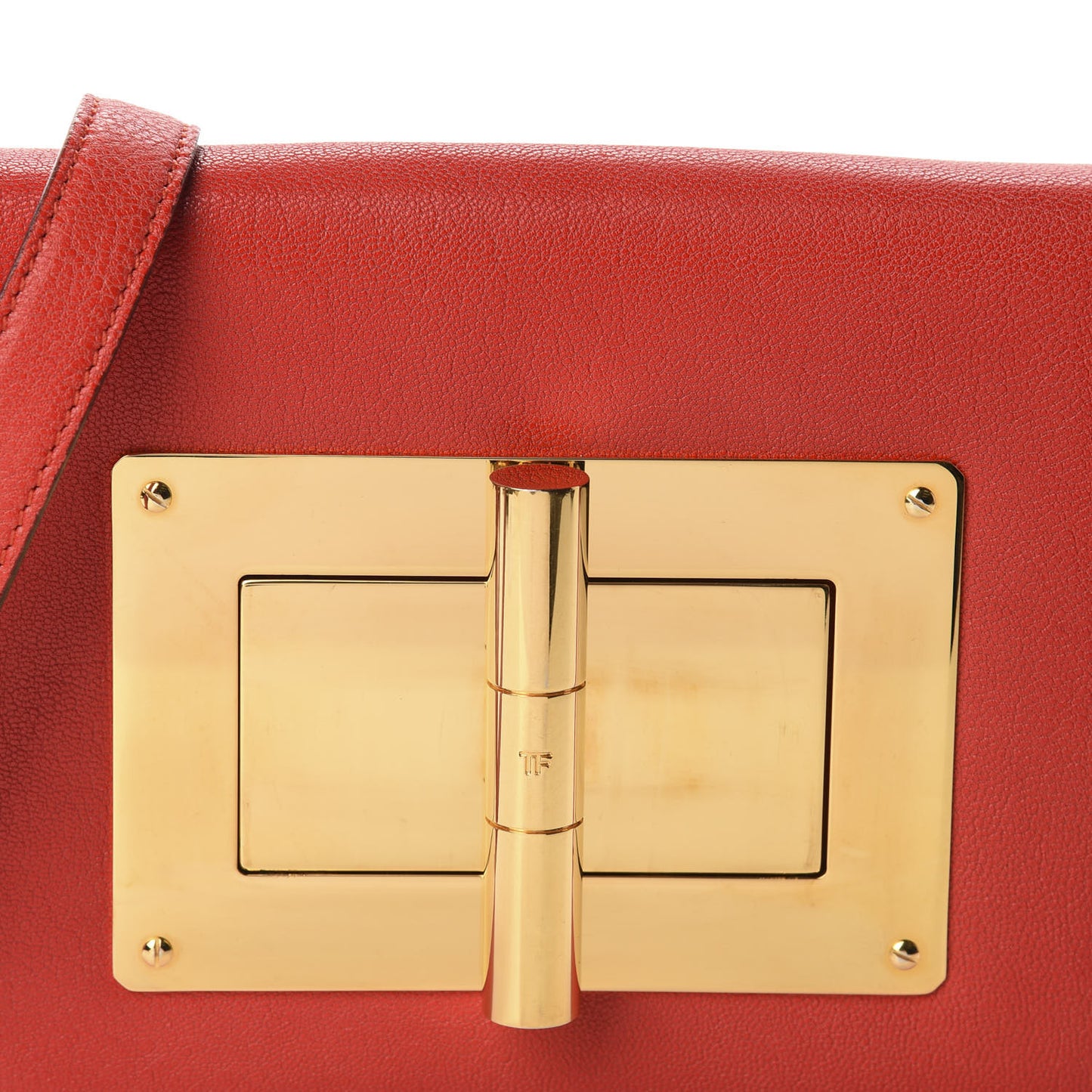 Goatskin Natalia Medium Shoulder Bag Red