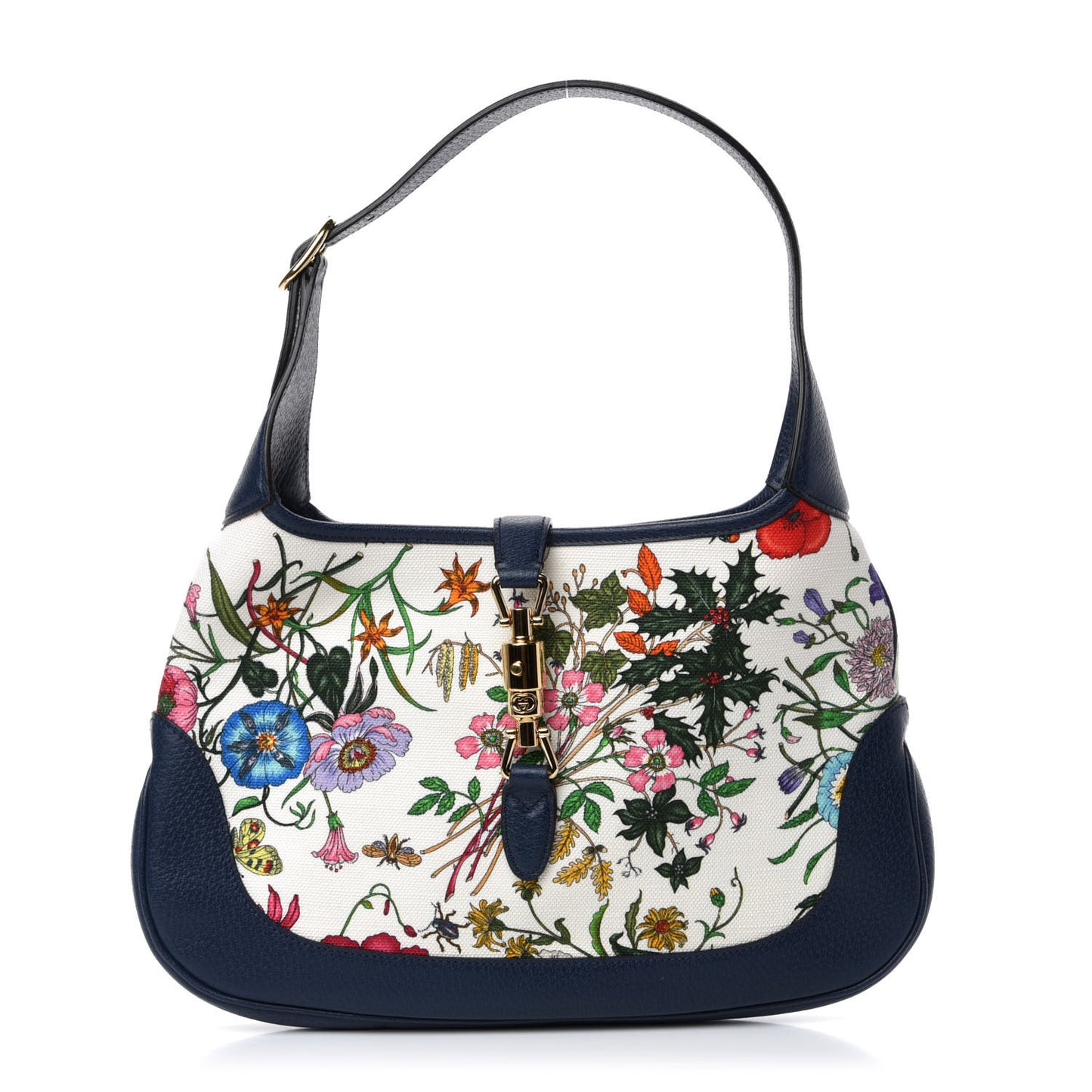 Canvas Flora Medium Jackie Hobo Blue Agata