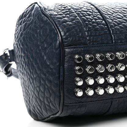 Alexander Wang Pebbled Lambskin Rockie Navy Silver Hardware 5 of 8