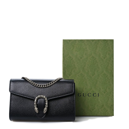 Gucci Calfskin Mini Dionysus Chain Wallet Black 12 of 12