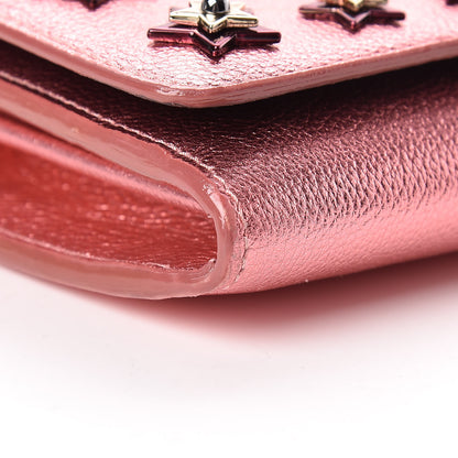 Jimmy Choo Metallic Calfskin Studded Crossbody Bag Pink 8 of 11