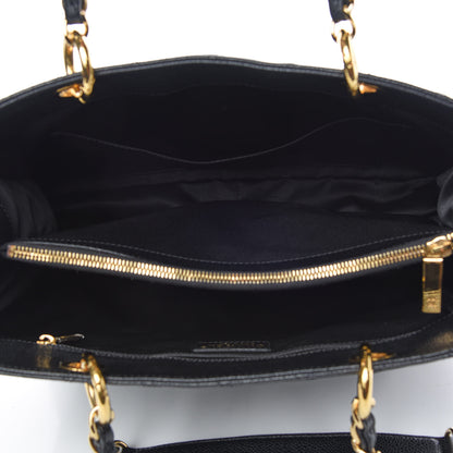 Chanel Caviar Quilted Grand Shopping Tote GST Black 7 of 9