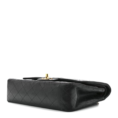 Chanel Lambskin Quilted Medium Double Flap Black 10 of 12