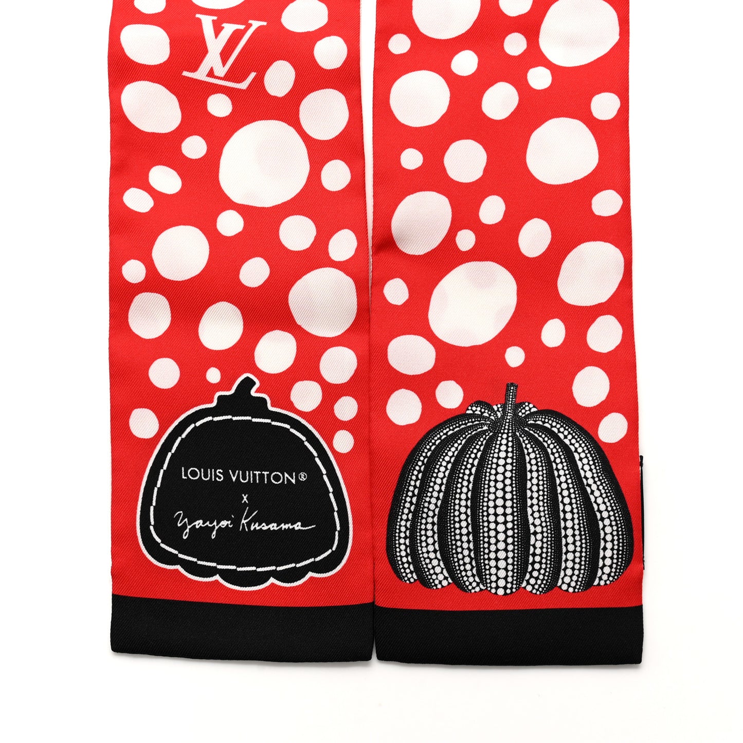 LV x YK Infinity Dots Bandeau Red White