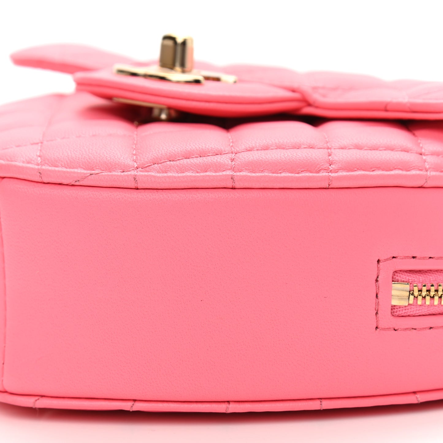 Lambskin Quilted CC In Love Heart Bag Pink