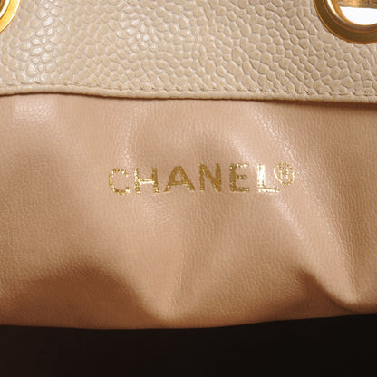 Chanel Caviar Drawstring Shoulder Bag Beige 6 of 8