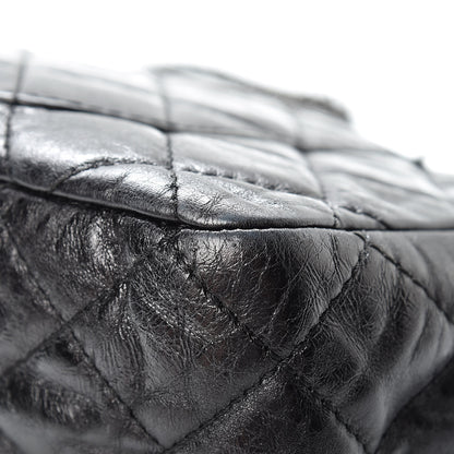 Chanel Metallic Aged Calfskin Quilted 2.55 Reissue 227 Flap So Black 12 of 24