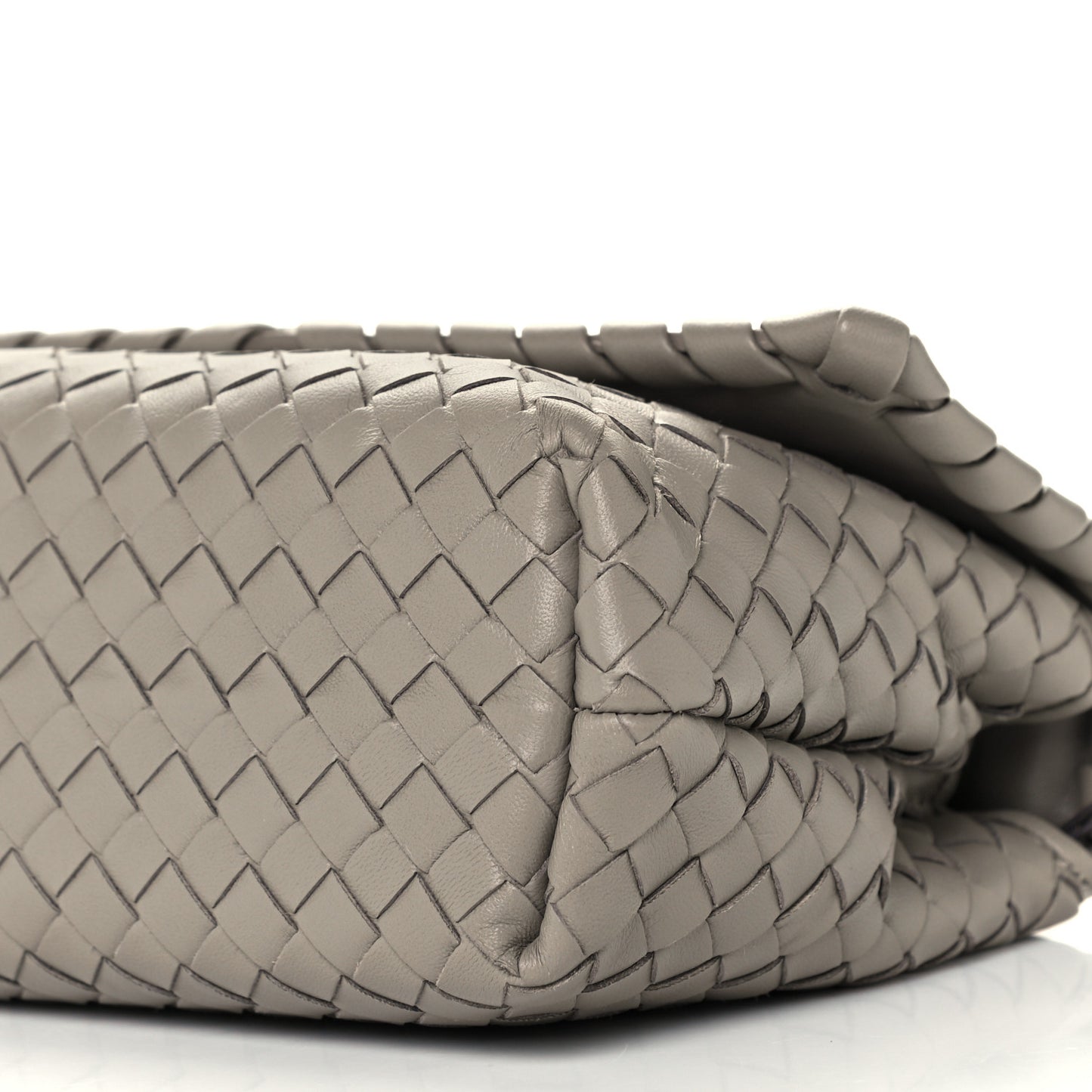 Nappa Intrecciato Baby Olimpia Shoulder Bag Limestone