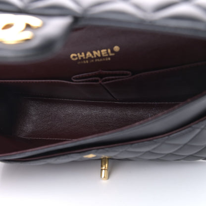 Chanel Lambskin Quilted Medium Double Flap Black 4 of 10