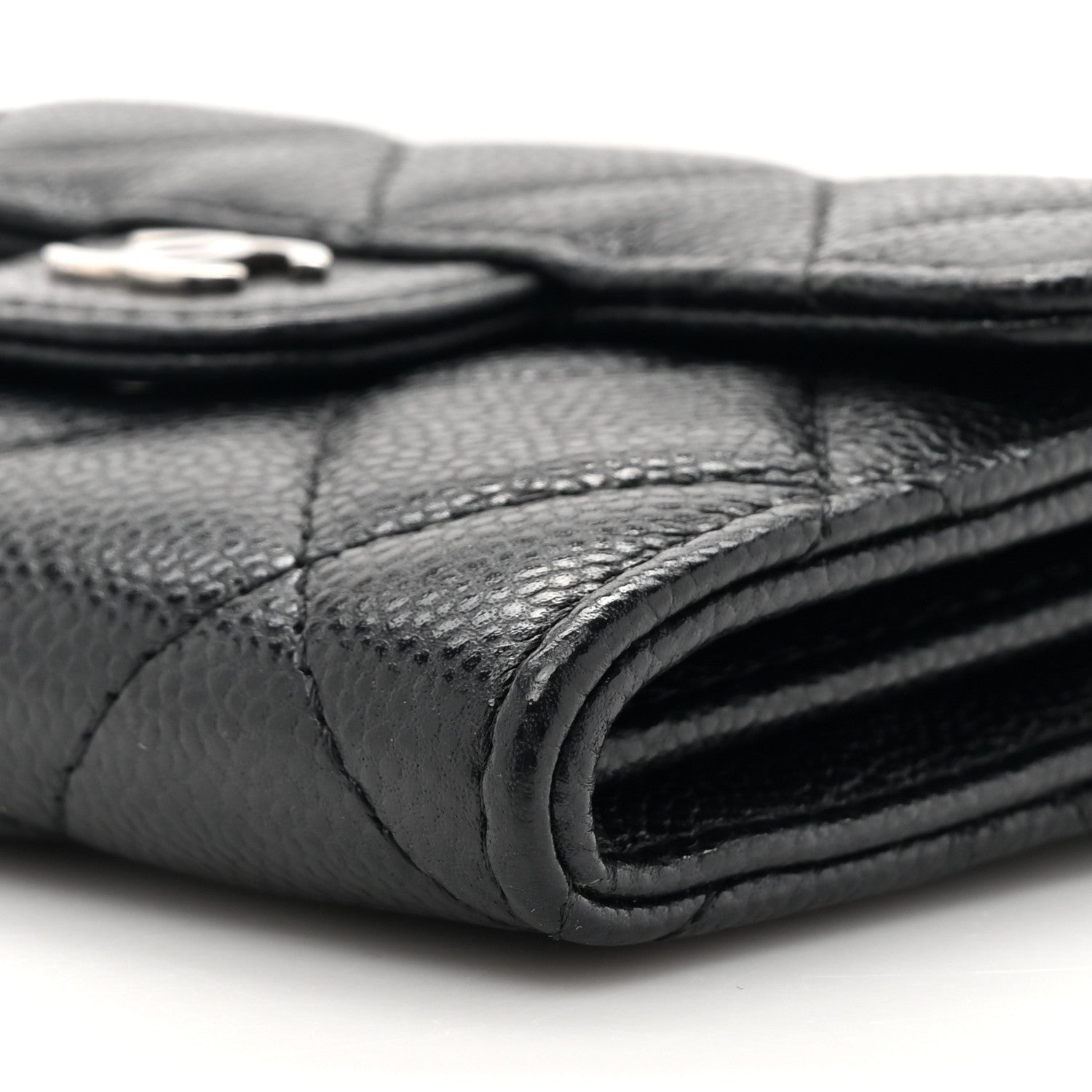 Chanel Caviar Quilted Flap Card Holder On Chain Black 11 of 13