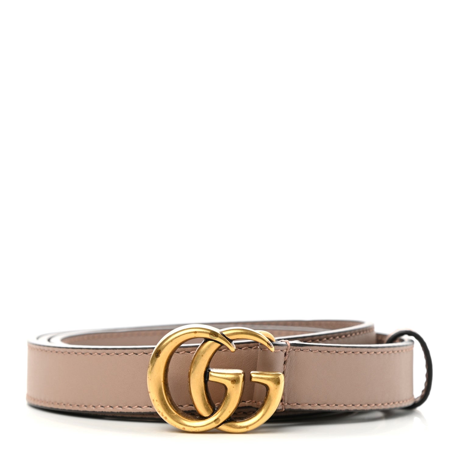 Gucci Calfskin Double G 20mm Belt 100 40 Porcelain Rose 1 of 3