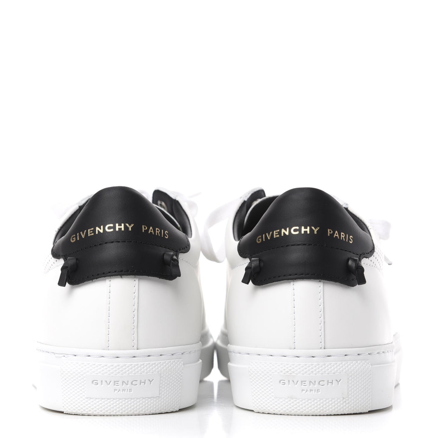 Calfskin Perforated Womens Urban Street Sneakers 41 White Black