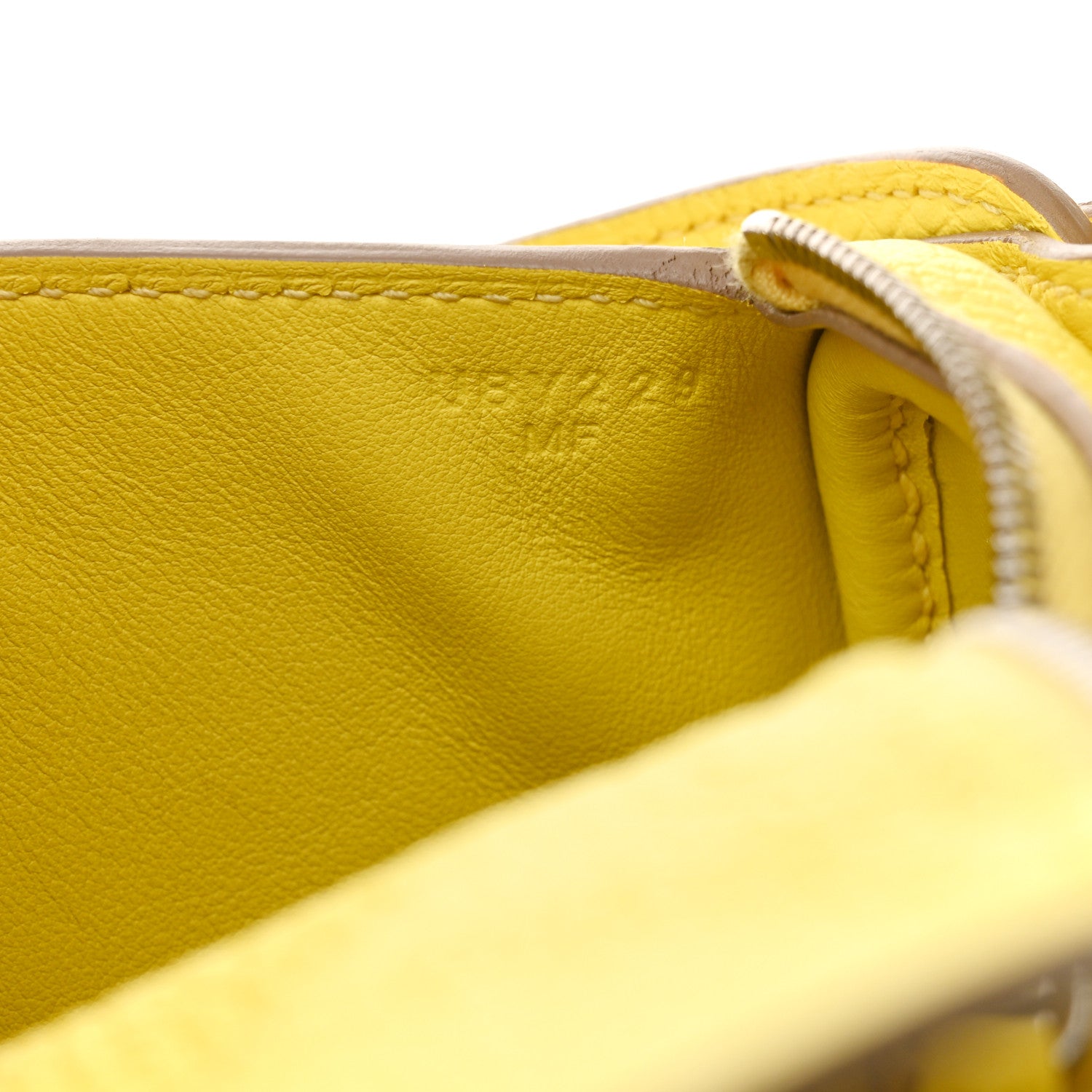 Hermes Taurillon Clemence Mini Lindy 20 Lime 7 of 10