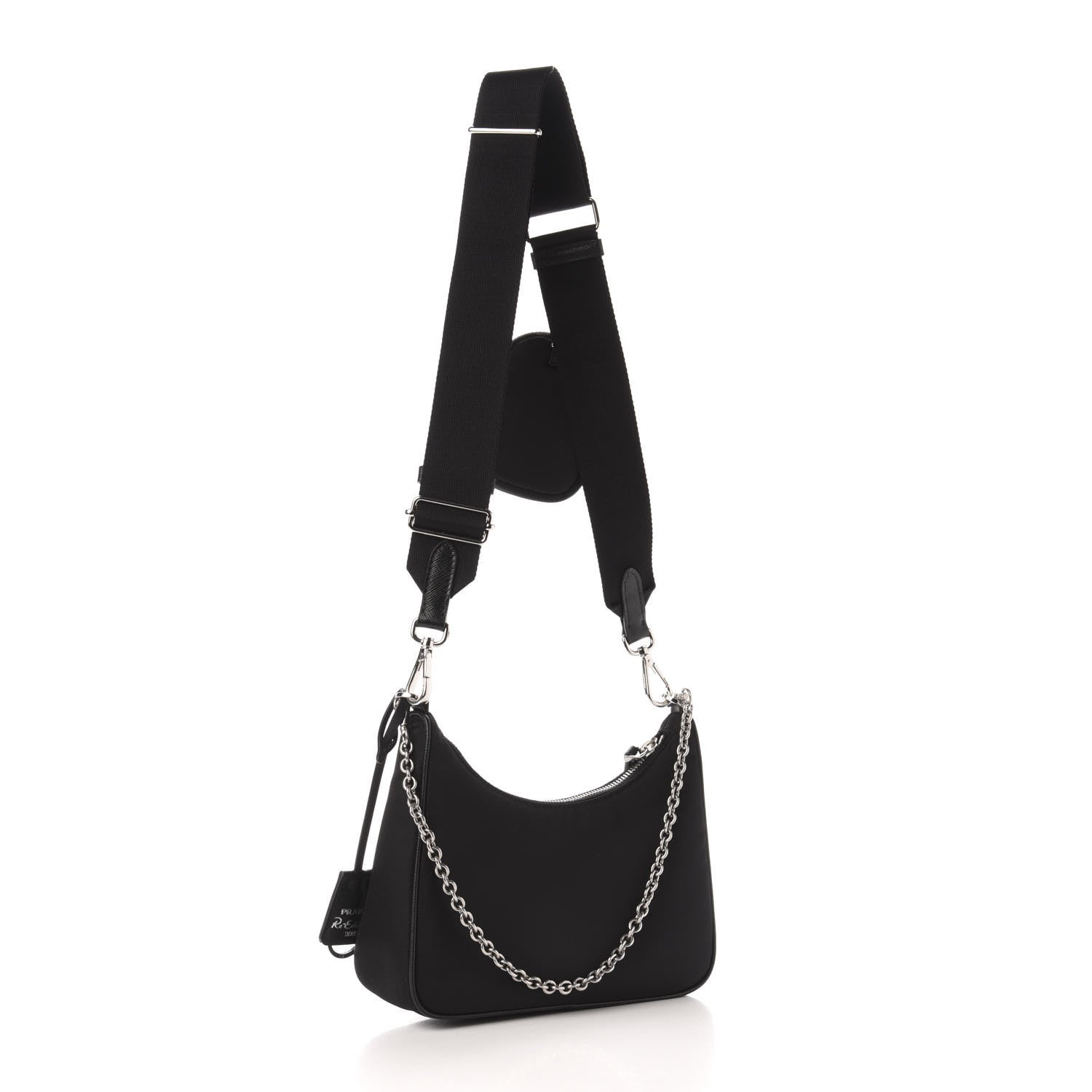 Prada Nylon Re-Edition 2005 Shoulder Bag Black 3 of 13