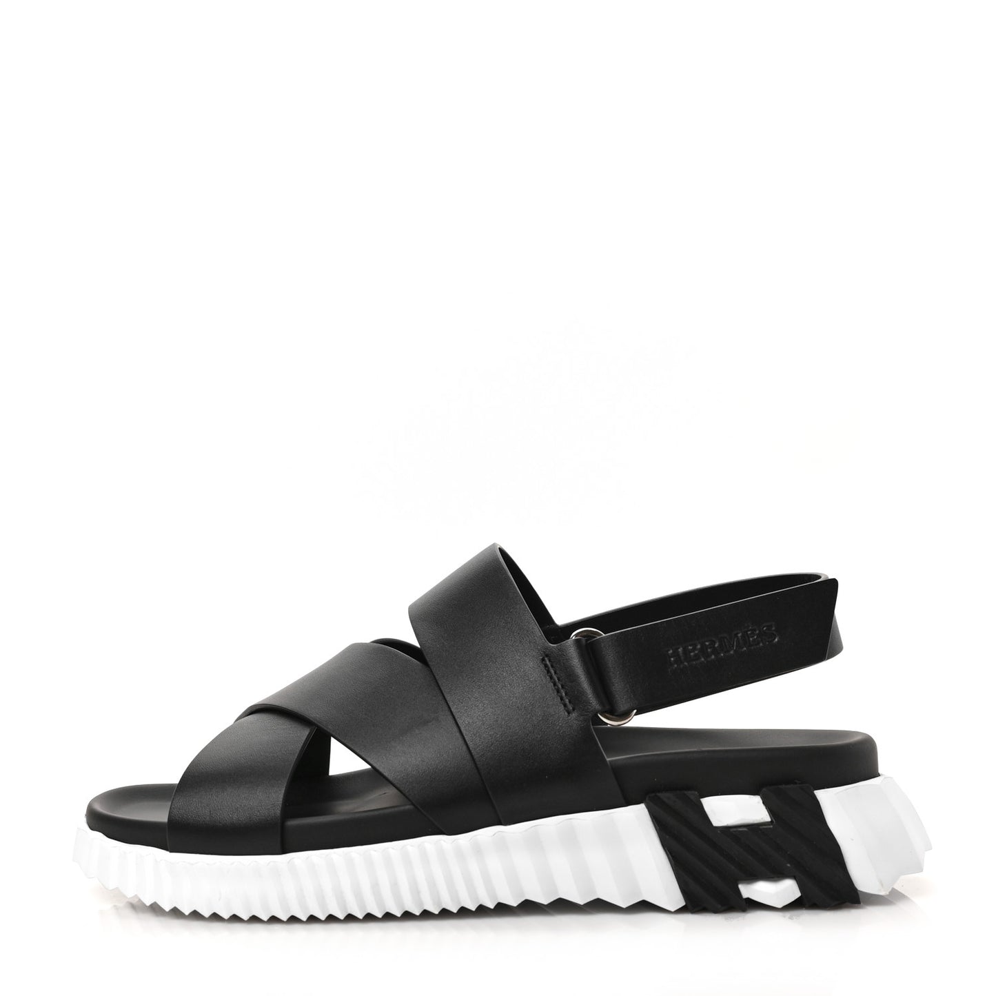 Parachute Fabric Calfskin Womens Electric Sandals 39 Black