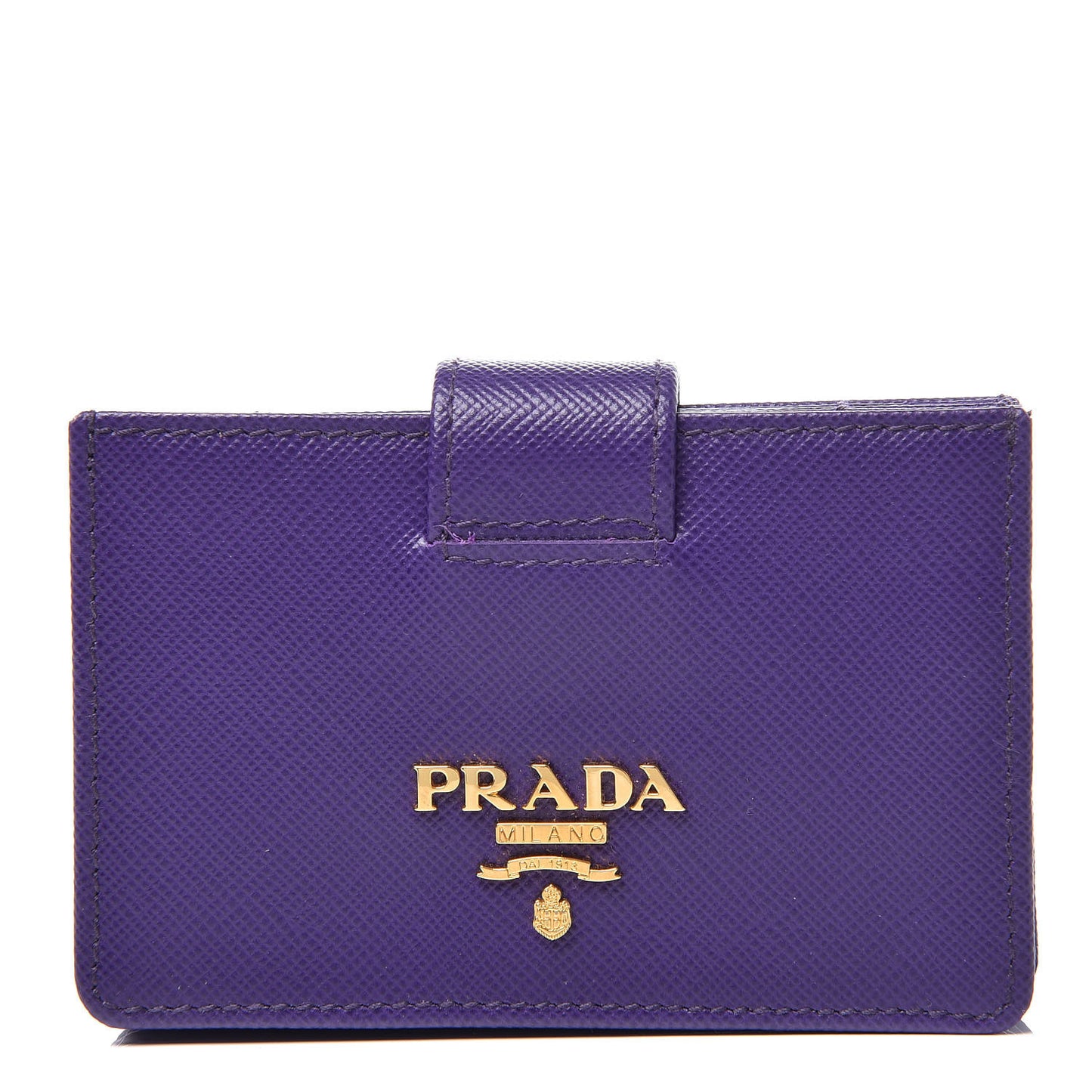 Saffiano Metal Accordion Card Case Viola