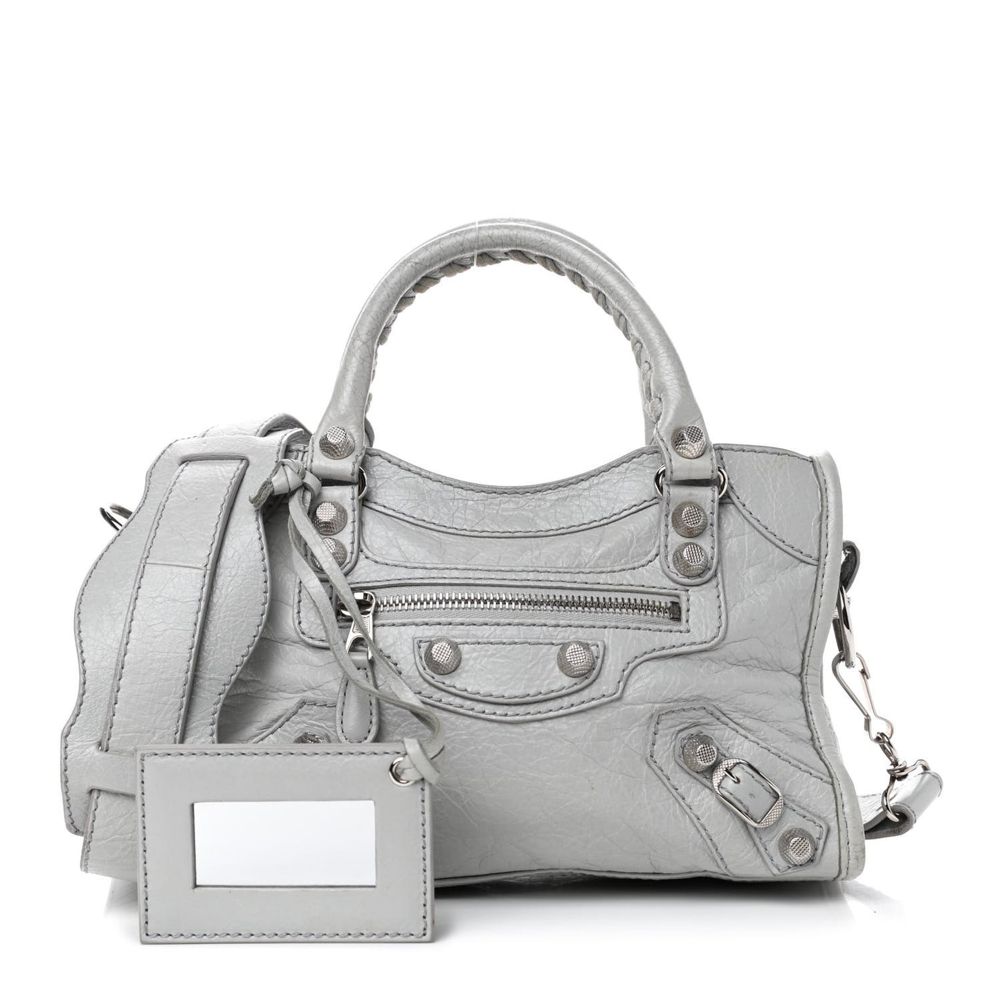 Agneau Giant 12 Silver Hardware Mini City Gris Glace