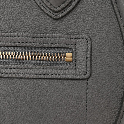 Celine Baby Drummed Calfskin Micro Luggage Kohl 11 of 13