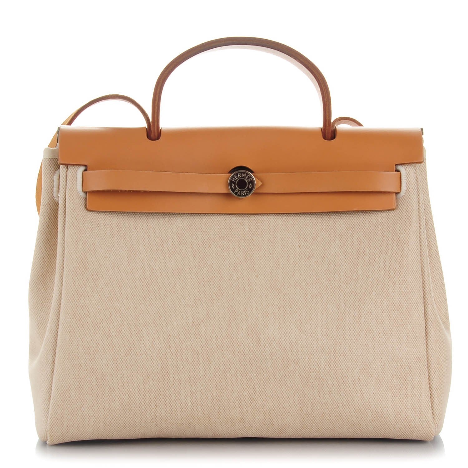 Hermes Toile Vache Hunter Herbag 30 PM Natural 1 of 8