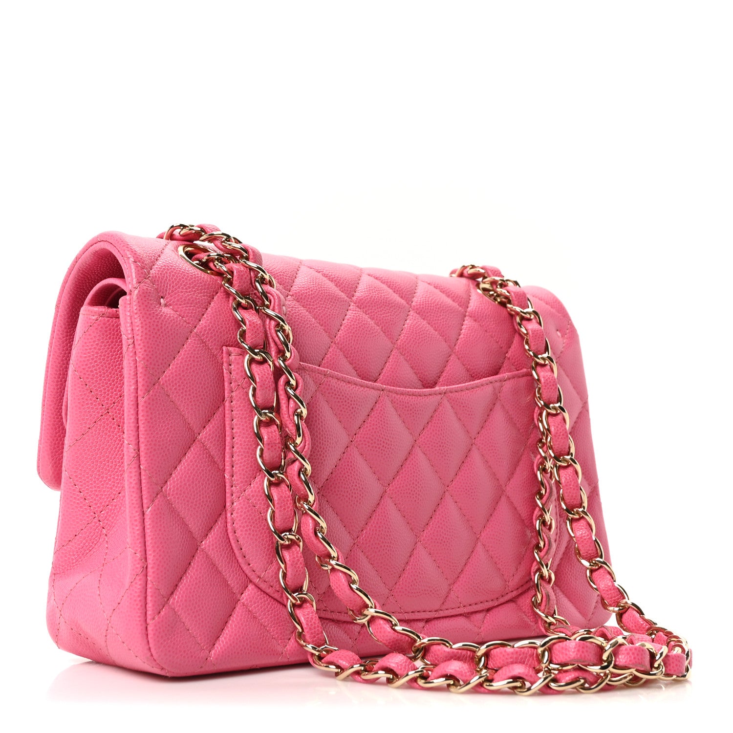 Chanel Caviar Quilted Small Double Flap Pink 3 of 10