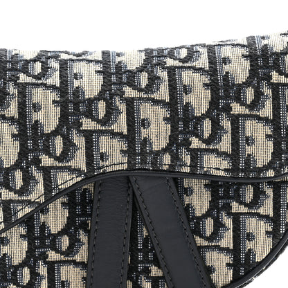 Christian Dior Oblique Mini Saddle Bag Blue 8 of 10