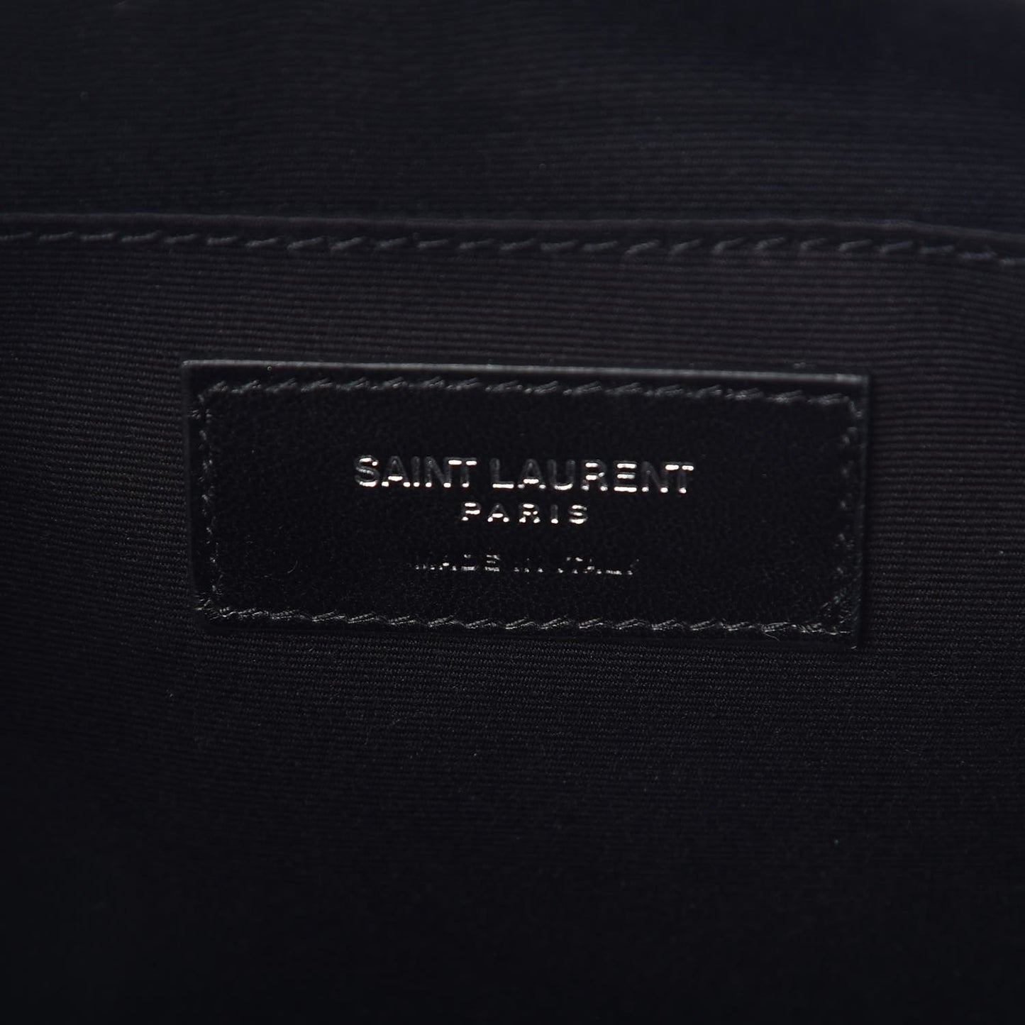 Lambskin Monogram Small Lou Camera Bag Black