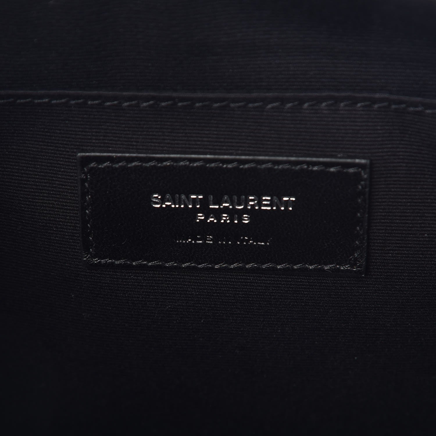 Saint Laurent Lambskin Monogram Small Lou Camera Bag Black 6 of 7