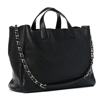 Chanel Caviar Stitched Large Shopping Tote Black 3 of 20