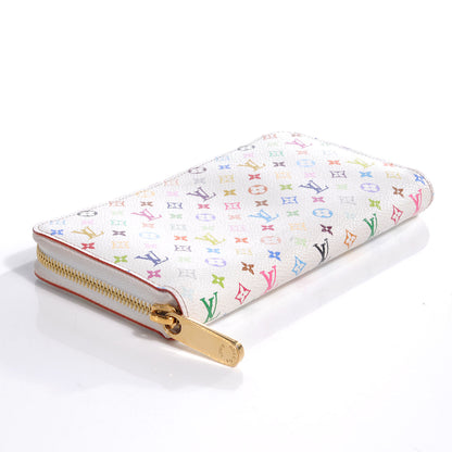 Louis Vuitton Monogram Multicolor Zippy Wallet White Eglantine 4 of 7