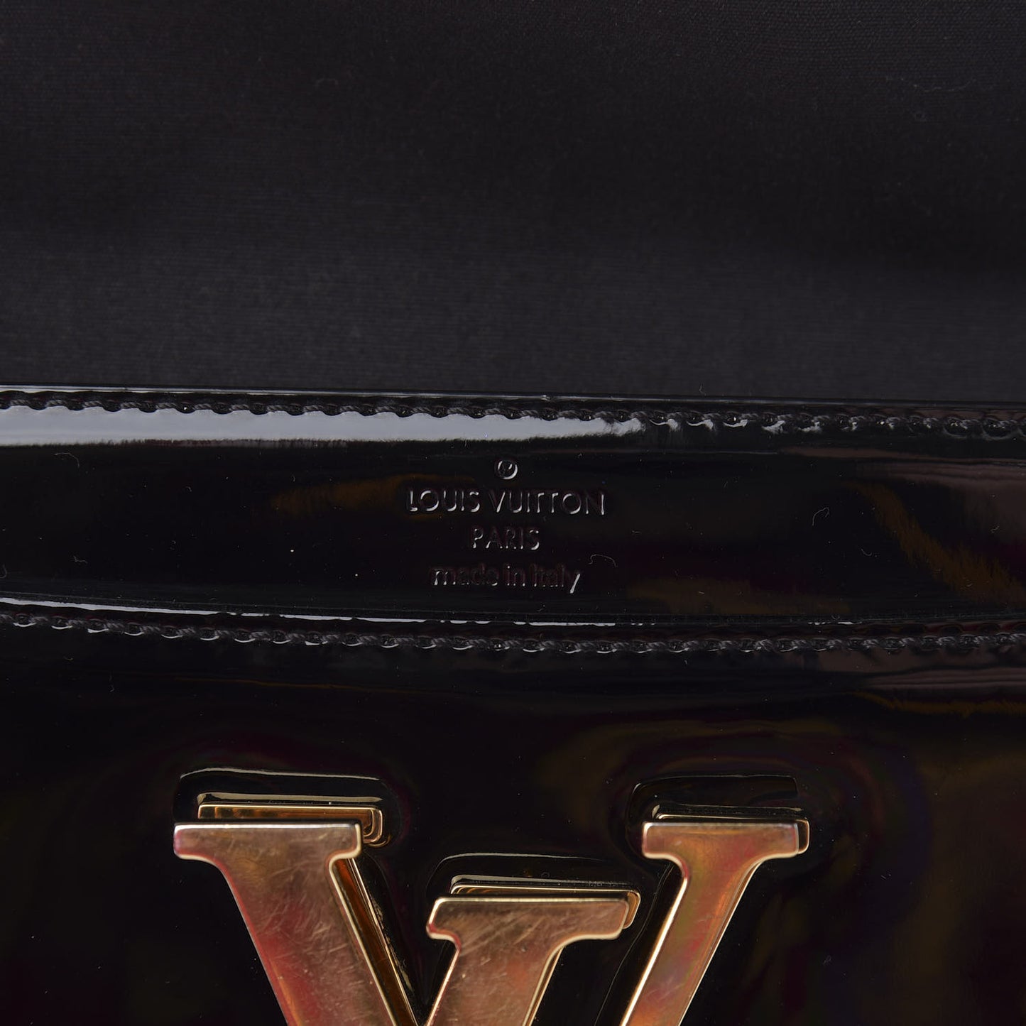 Patent Louise EW Clutch Black