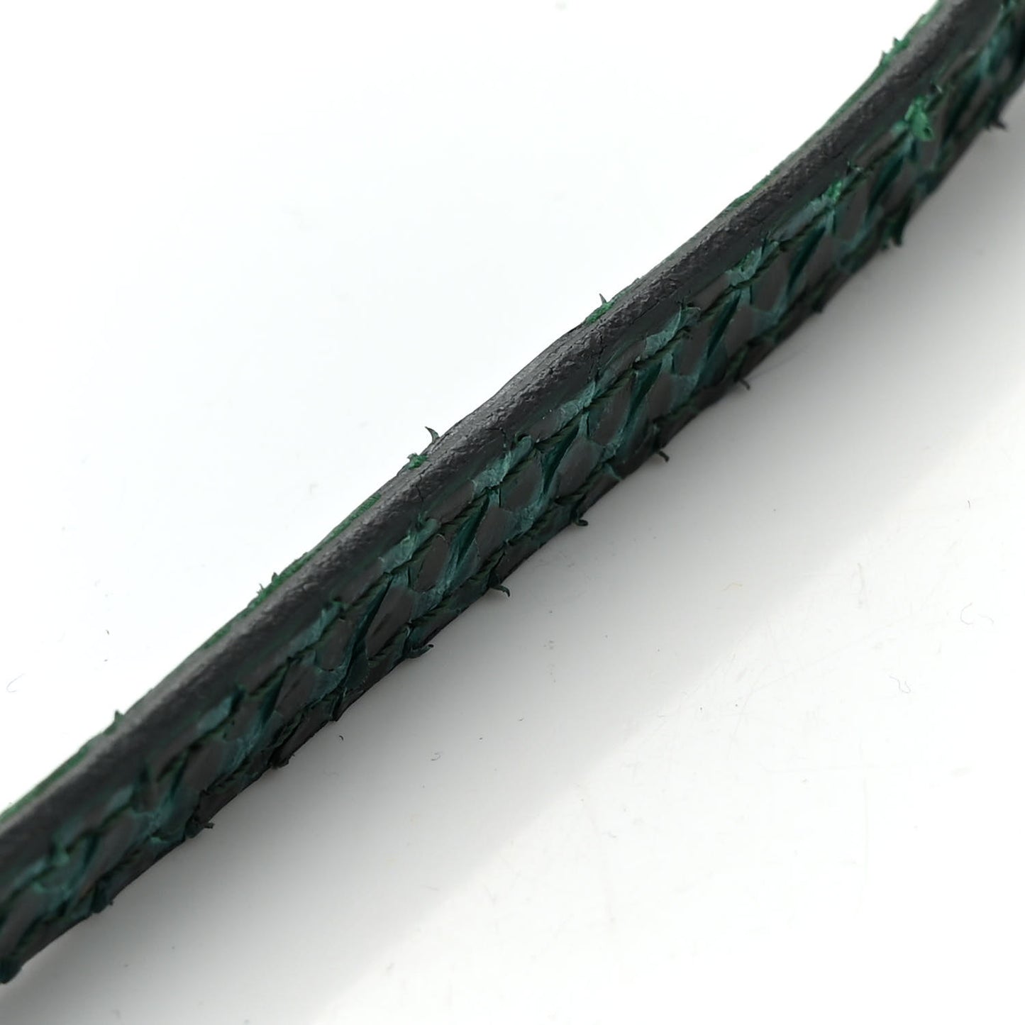 Calf Hair Snakeskin Tie Dye Baguette Blue Green
