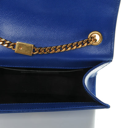 Saint Laurent Grain De Poudre Small Classic Monogram Kate Satchel Royal Blue 5 of 8