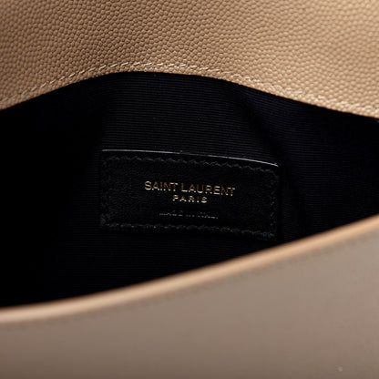 Saint Laurent Grain De Poudre Uptown Pouch Dark Beige 6 of 8