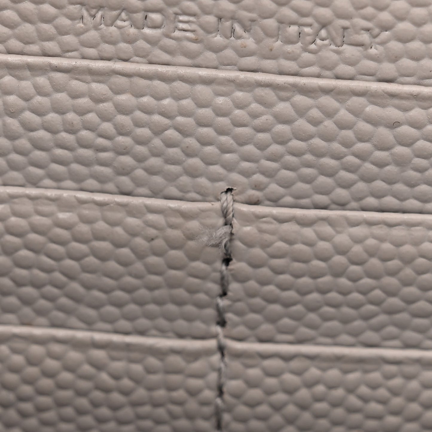 Grain De Poudre Matelasse Chevron Monogram Envelope Chain Wallet Fog