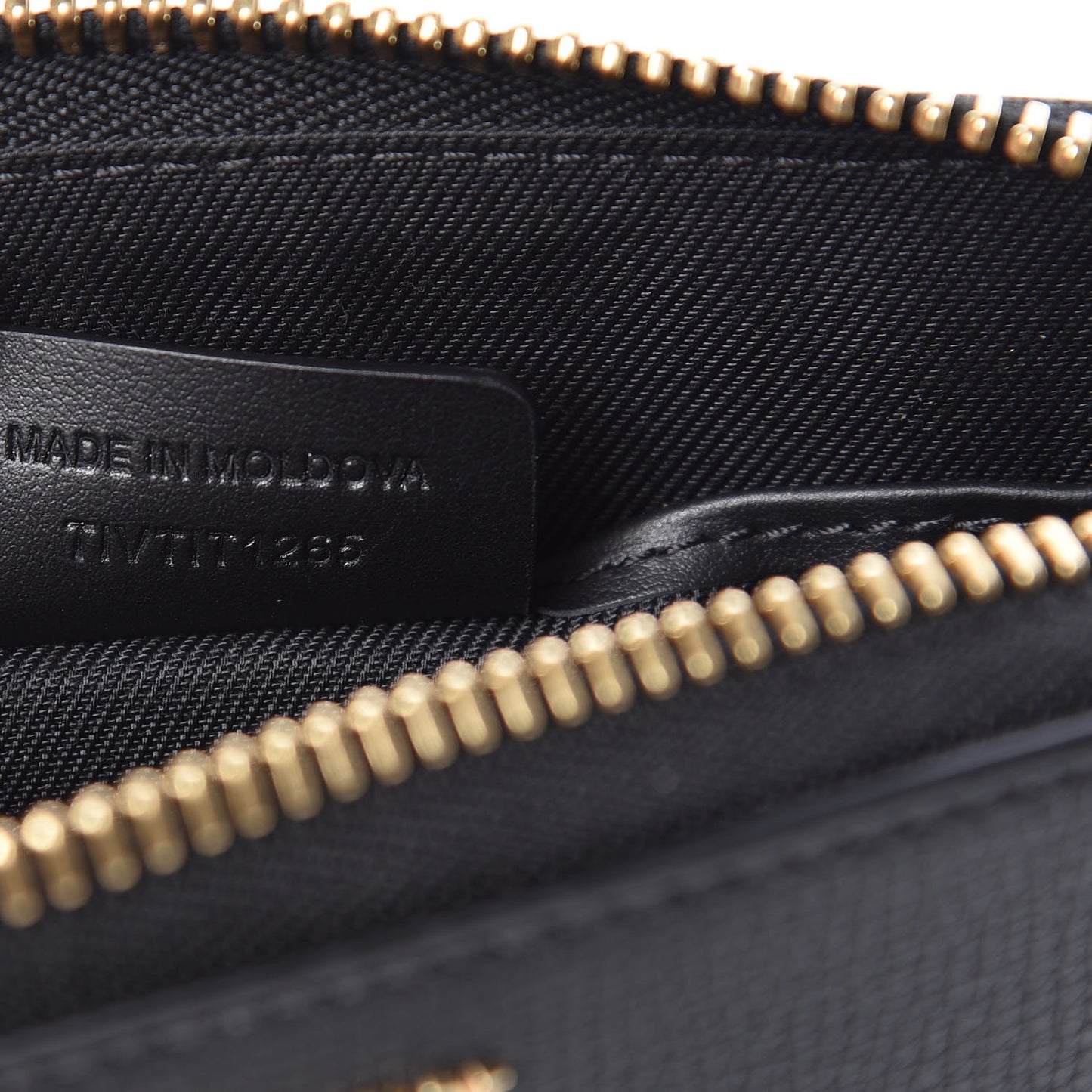 Grain Calfskin Small Crossbody Bag Black