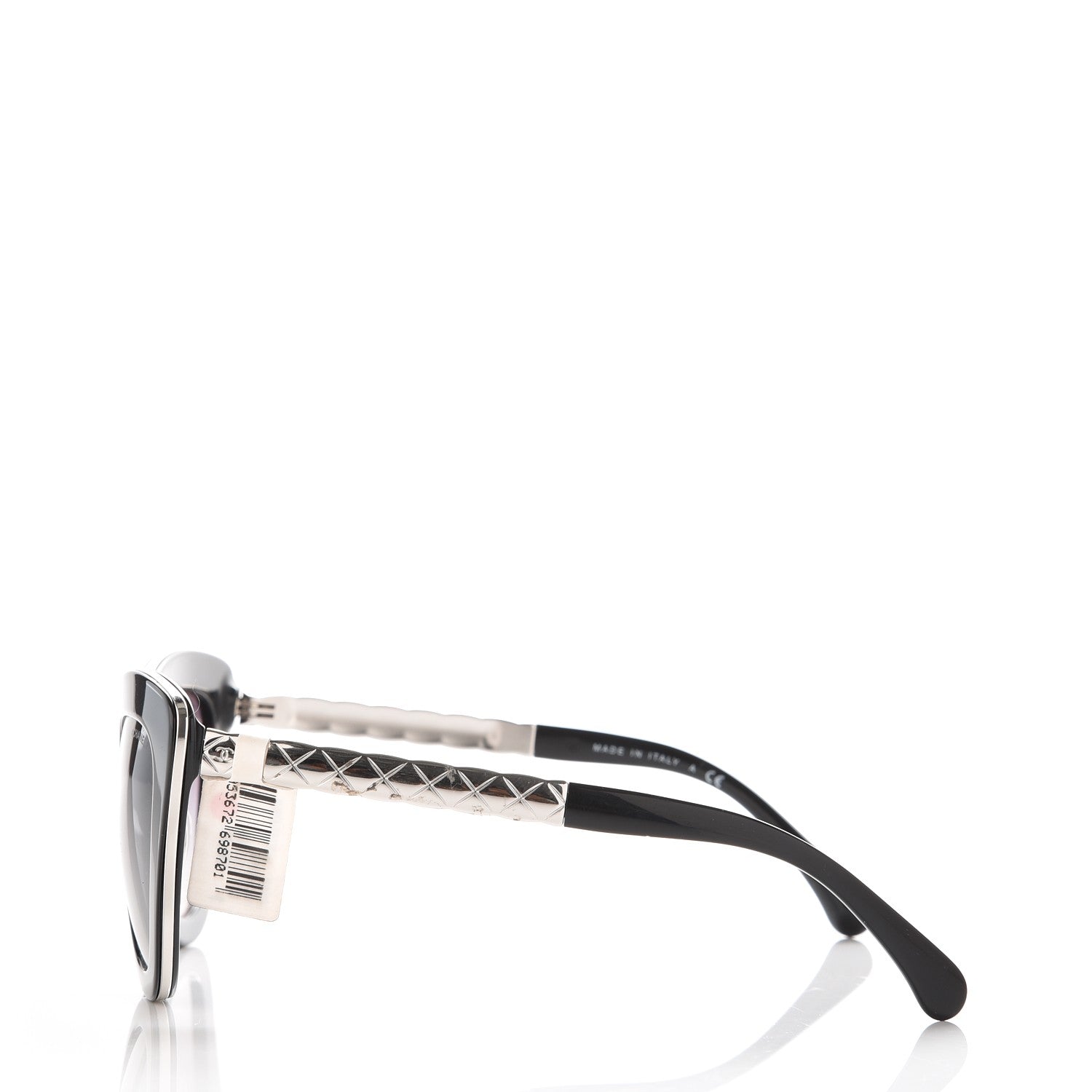 Chanel Cat Eye Quilted Sunglasses 5368 Black 3 of 8